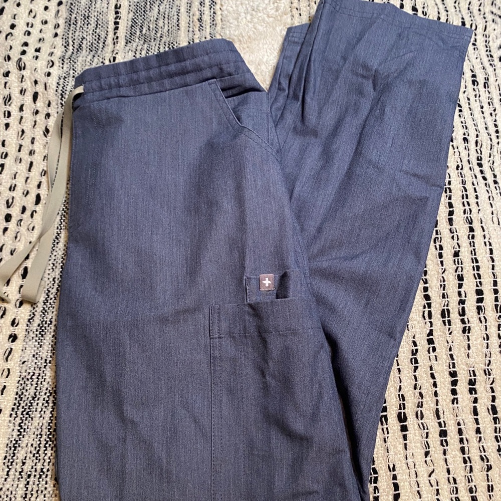 Figs Yola Skinny Scrub Pants Denim Color Gem